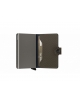Čierna peňaženka Miniwallet Carbon Khaki