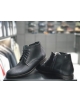 Pánske elegantné kožené topánky zimné čierne