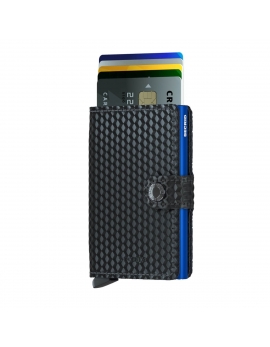 Peňaženka Secrid Miniwallet Cubic Black-Blue