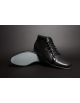 Leex Resident -pánske čierne zateplené kožené topánky