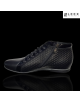 Leex Resident -pánske čierne zateplené kožené topánky