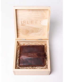 Kožená peňaženka LIMITED KOŇAK s krabičkou podľa vl. výberu