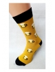 Crazy socks žlté ponožky pivo